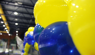 Sfeeractie: Stappegoor geel/blauw